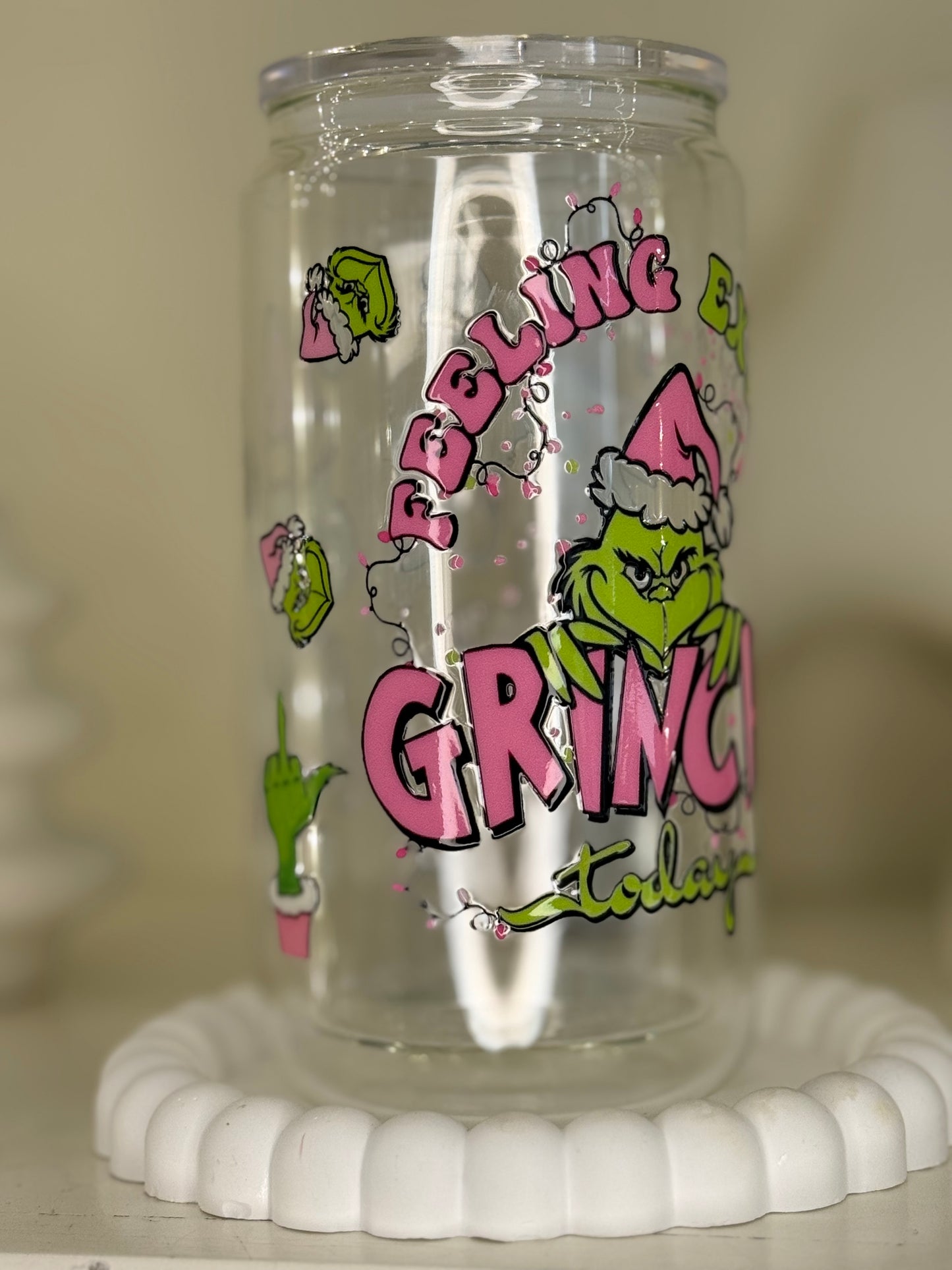 Christmas 1 (Pink & Green Grinch)