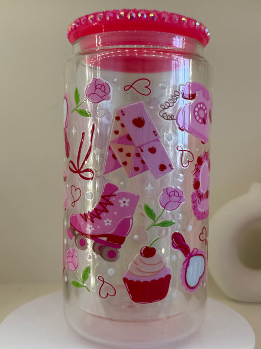 Hot Pink and Baby Pink Girly - NEW